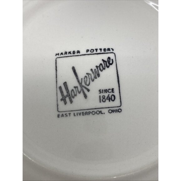 Harkerware Corinthian Teal Green 6” Bread Plates Set Of 4 - Picture 6 of 8